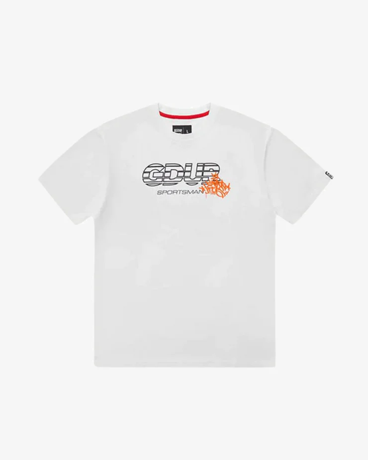 GEEDUP SPORTSMAN PFK TEE WHITE ORANGE GEEDUP SPORTSMAN PFK TEE WHITE ORANGE
