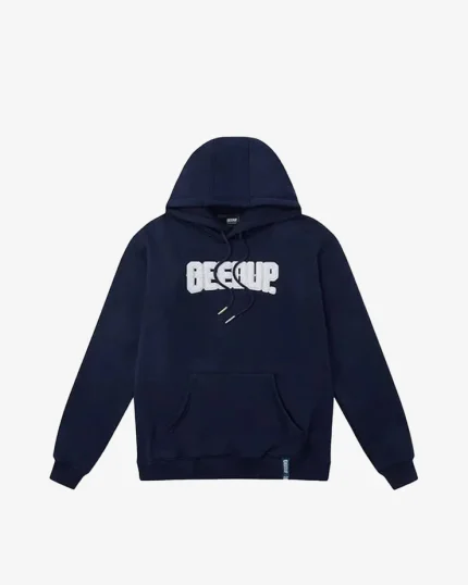 GEEDUP PLAY FOR KEEPS HOODIE NAVY WHITE