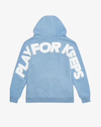 GEEDUP PLAY FOR KEEPS LIGHT BLUE HOODIE