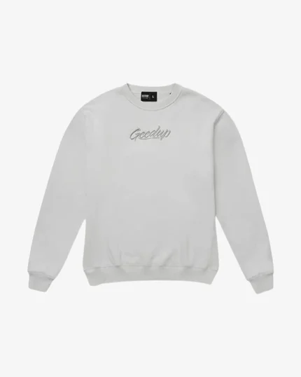 GEEDUP OS SCRIPT ICE GREY CREWNECK