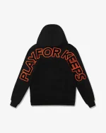 GEEDUP PLAY FOR KEEPS BLACK ORANGE HOODIE