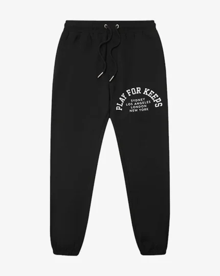 GEEDUP PFK CITIES BLACK TRACKPANTS