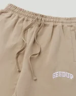 Geedup Micro Team Logo Trackpants Tan
