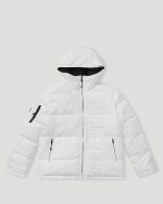 Geedup Core Logo Reversible Puffer Jacket White